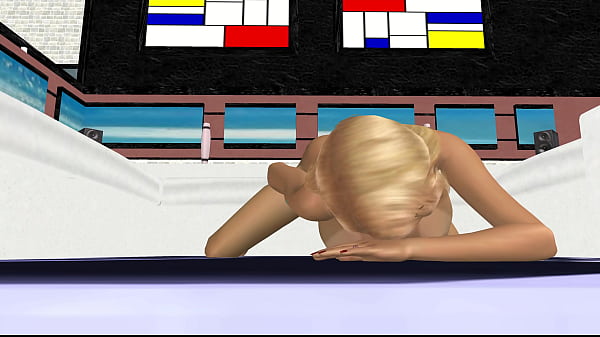 Image 3D Animation Porn Video of a Beautiful big breasted girl Rubbing Her Pussy