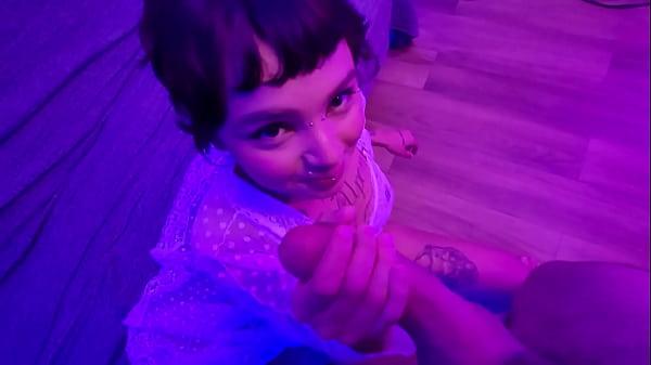 Image Cute Alt Teen fucks lucky guy and ends with her mouth filled with creamy cum! free