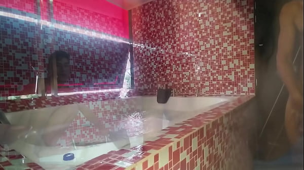 Image the jacuzzi tub was too hot so i fucked the slut hotwife in the edge in standing sex and creampied her pussy deep