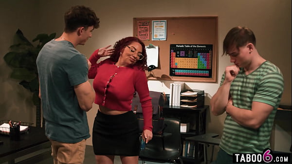 Image Students double penetrate their mature MILF teacher Kiki Daire