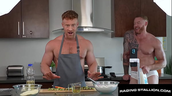 Image Inked Up Muscle Sucks Muscly Ginger Chef - Tim James, Eddie Burke - RagingStallion