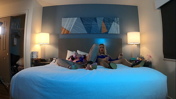 Image Very Hot Blonde Femboy Masturbating with Redhead Trans Woman