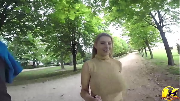 Image Walking with Milking Boobs Babe in Park