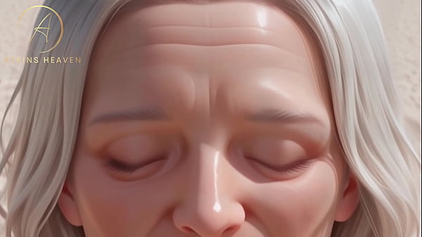 Image GILF With Huge Saggy Tits Blowjob At The Beach - POV AI