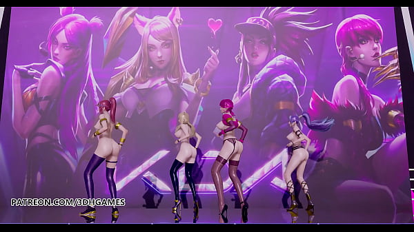 Image [MMD] Black Pink - How You Like That Hot Naked Dance Ahri Akali Evelynn Kaisa League of Legends KDA Uncensored Hentai