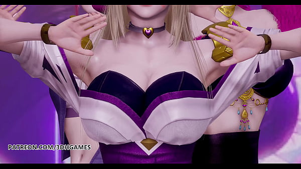Image [MMD] Black Pink - How You Like That Hot Striptease Ahri Akali Evelynn Kaisa League of Legends KDA Uncensored Hentai