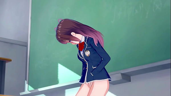 Image Hentai girl masturbating in a classroom