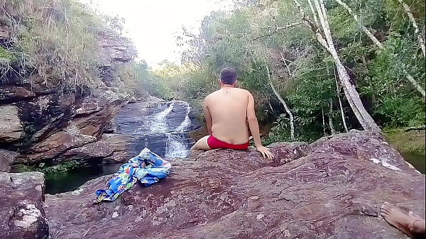 Image I stroked my dick near the waterfalls in Minas Gerais