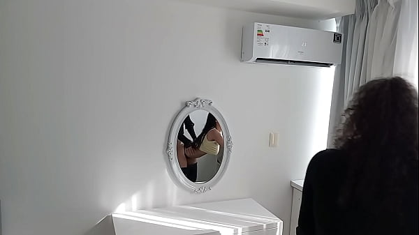 Image I dress as a woman and fuck a brunette in a thong