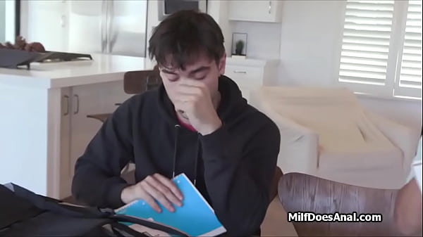 Image Asian housewife DPed during tutoring two studs