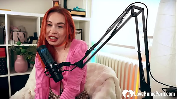 Image Sexy Female Host Gets Wet Mid-Interview and Lets Me In