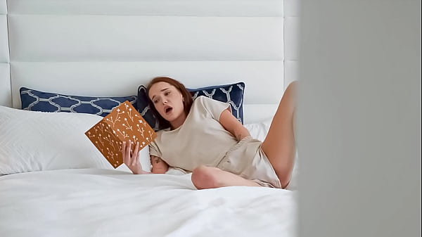 Image Hot Chick Caught Masturbating with Her Dirty Book - PervTeen