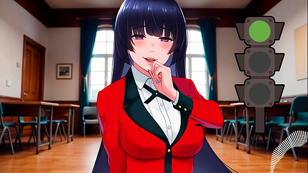 Image JOI hentai - Luz verde, luz roja. Instrucciones para masturbaci&oacute_n con voz espa&ntilde_ola. Kakegurui.