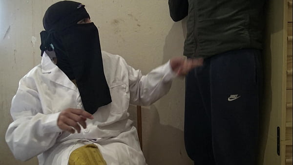 Image real virgin boy is SHOCKED when a muslim nurse touches his big cock