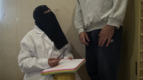 Image real virgin boy in France is SHOCKED when a perverted muslim nurse touches his big dick