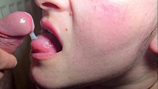 Image Close up Blowjob - Every drop on the tongue awakens a new fire in her