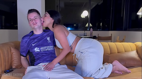 Image GF Tries to Distract BF From Game