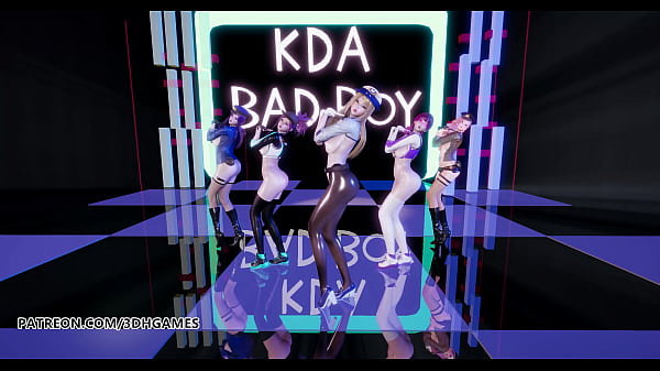 Image [MMD] RedVelvet - Bad Boy Nude Kpop Dance KDA League of Legends Uncensored Hentai