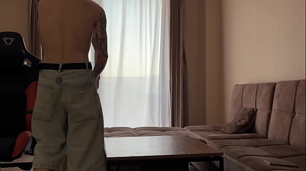 Image invited a cute twink to visit, fucked him in the mouth and tight asshole with a big dick part 2