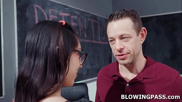 Image Student deepthroating teachers big cock