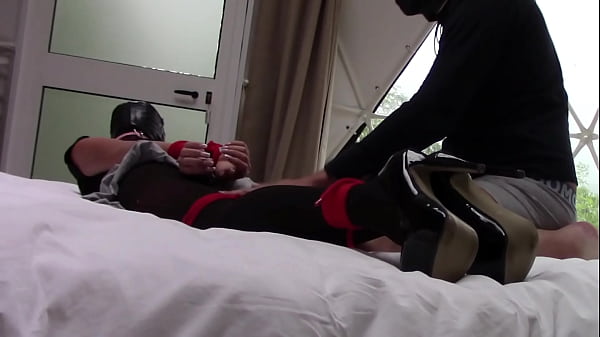 Image Preview - Milf in pantyhose and high heels tied and gagged gets fucked in all holes with many orgasms