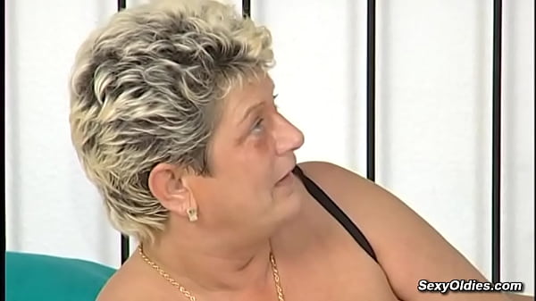 Image Dude fucks blonde German granny in lingerie