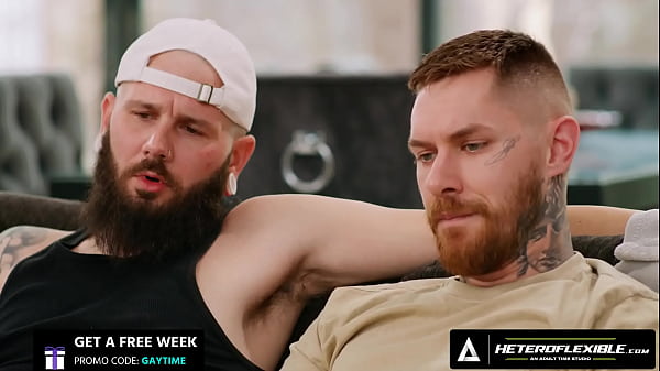 Image HETEROFLEXIBLE - Straight Pals Johnny Hill & Zak Bishop Succumb To Gay Anal Lust During Jerk-Off