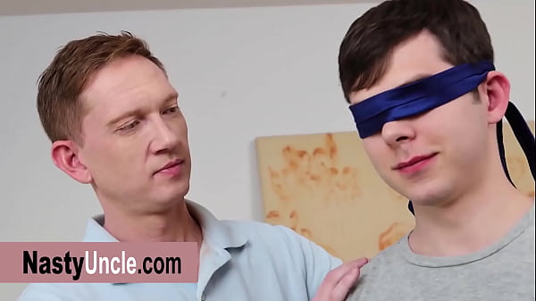 Image Blindfold game escalated into a quickie bareback fuck with my hot sexy landlord