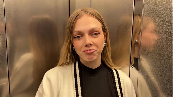 Image I MET A FORMER CLASSMATE IN THE ELEVATOR AND SHE JUMPED ON MY DICK