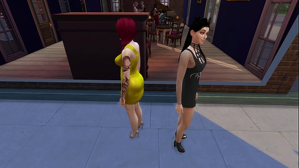 Image SIMS 4 Carly Plays with Trans Cock until she swallows the lot