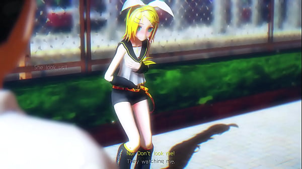 Image Kagamine Rin Naked Dance In Public - Happy Synthesizer MMD by Chick