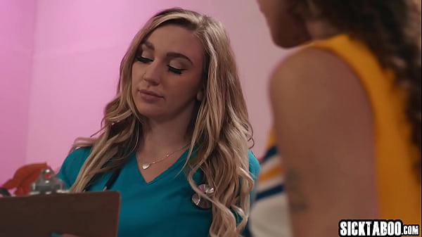 Image Petite lesbian teen Liz Jordan fucked by hot MILF nurse Kendra Sunderland