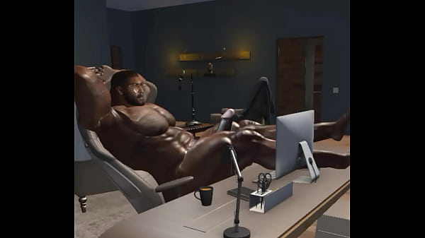 Image massive hunk duane brown jerks his huge dick to porn
