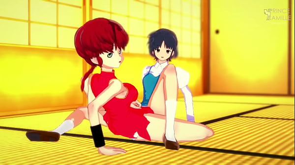 Image Ranma and Akane have a hot encounter in the dojo