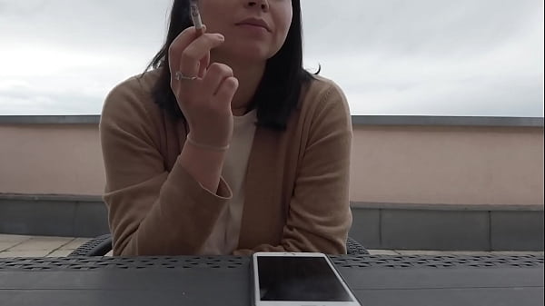 Image Smoking on the taras with my girlfriend Two Videos