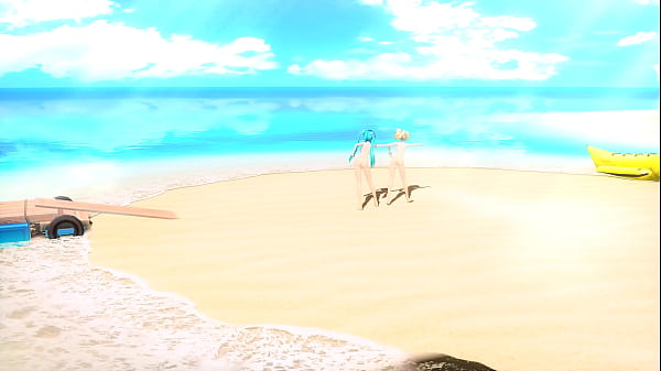 Image Hatsune Miku & Rin Summer Idol Project diva Nude Mod Full Nude