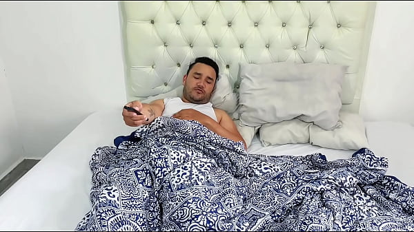 Image Stepfather wakes up horny in the morning and fucks his stepson's ass thinking she was his wife. Leaves her ass filled with a lot of semen