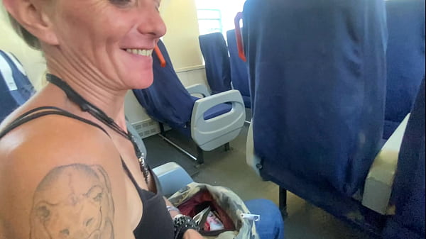 Image ACCIDENTAL SEX ON PUBLIC TRAIN - HANDJOB AND CUMSHOT WITH AMATEUR MILF
