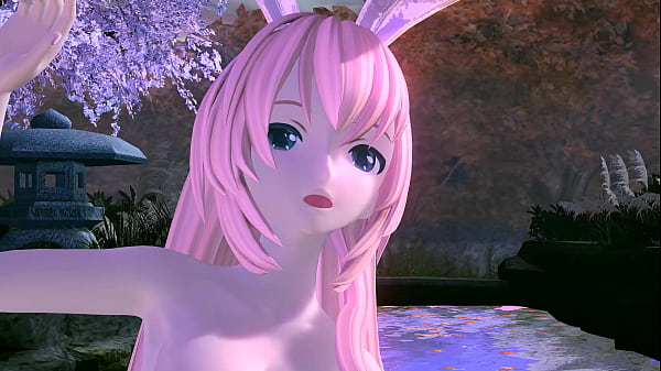 Image Megurine Luka Single Red leaf Project diva Nude Mod Full Nude