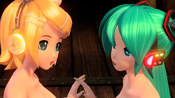 Image Hatsune Miku x Rin Magnet Project diva Nude Mod Full Nude