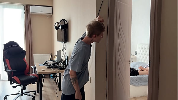 Image Caught My Straight Friend Jerking off His Big Dick Part 1