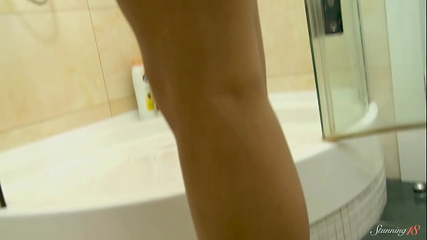 Image Teen Slut Naila E's Bath Time Goes Dirty & Wild With A Dildo!