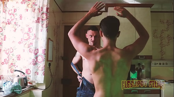 Image FleshPotFilms: Hot Sub Pierre Rubberax Rims And Worships Dom Martin Big