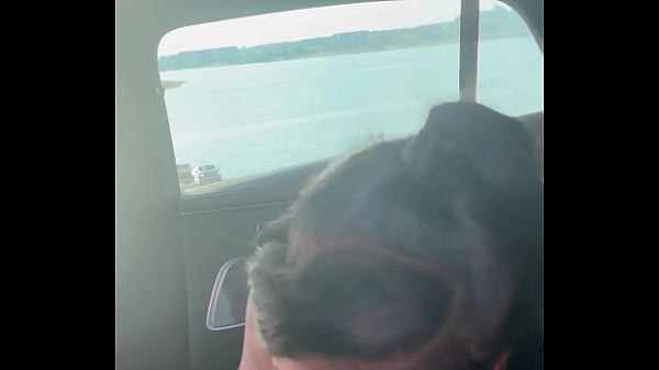 Image Sucking dick sloppy by the lake