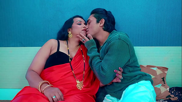 Image Stepmom seduced by her stepson on the bed in the night time