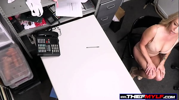 Image Big-Titted Blonde Thief Covered in Oil and Fucked Hard by Security Guard