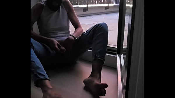 Image Morning wank at the window