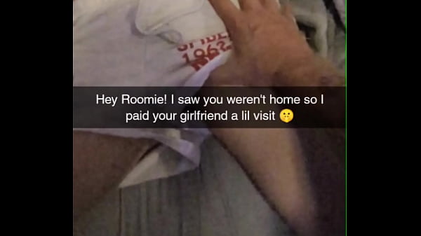 Image &quot_No Please Don't Cum In Me!&quot_ Roommates Cheating Girlfriend Bred on Snapchat