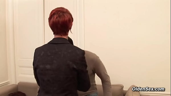 Image Mature redhead lady Katy Morlait anal ucked by big dick in condom