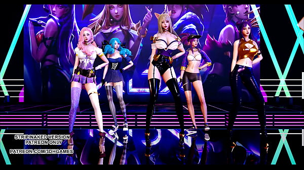 Image [MMD] GFRIEND - Glass Bead Sexy Kpop Dance Ahri Akali Kaisa Seraphine Gwen KDA League of Legends